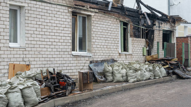 Professional Fire Damage Removal technician working in Barnesville, MD